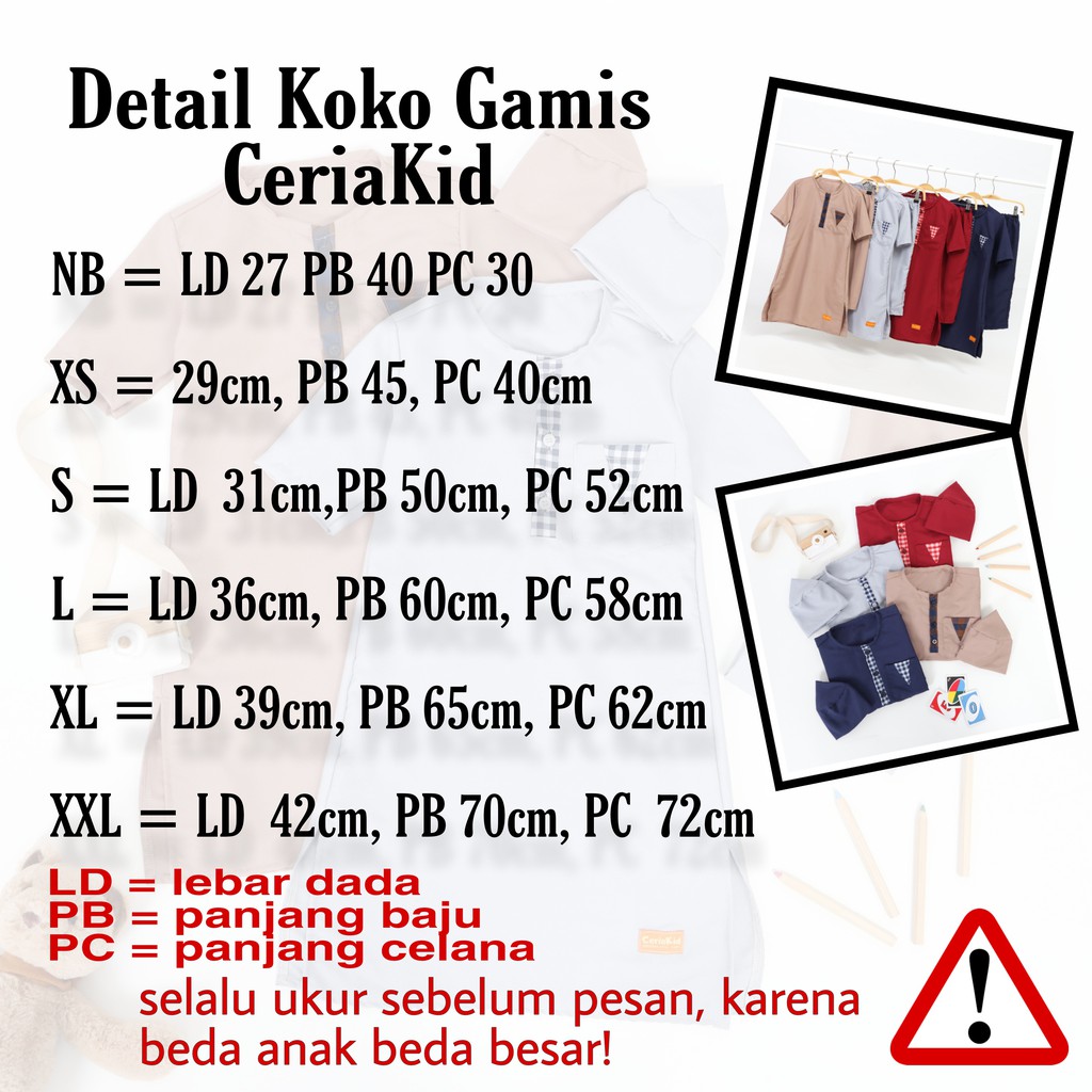 [Ceriakid] Koko Gamis Set untuk Bayi - Anak 9 tahun