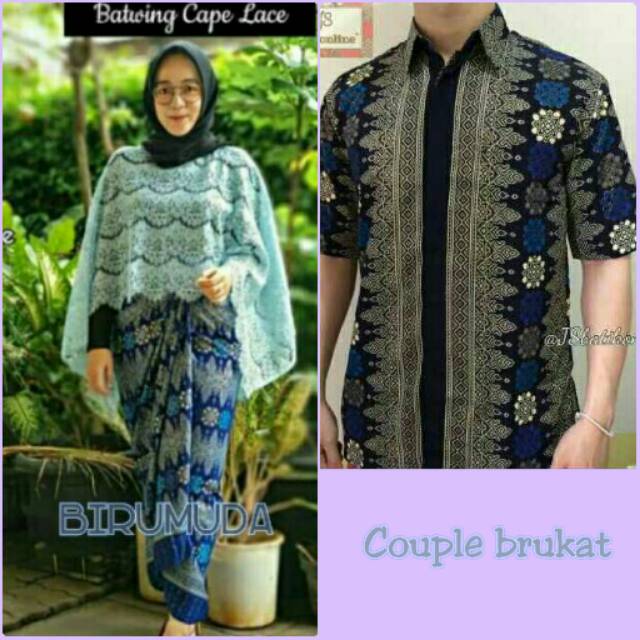 COUPLE KEBAYA CAPE BRUKAT kebaya jumbo briesmaid seragaman kebaya grosir kebaya pager ayu