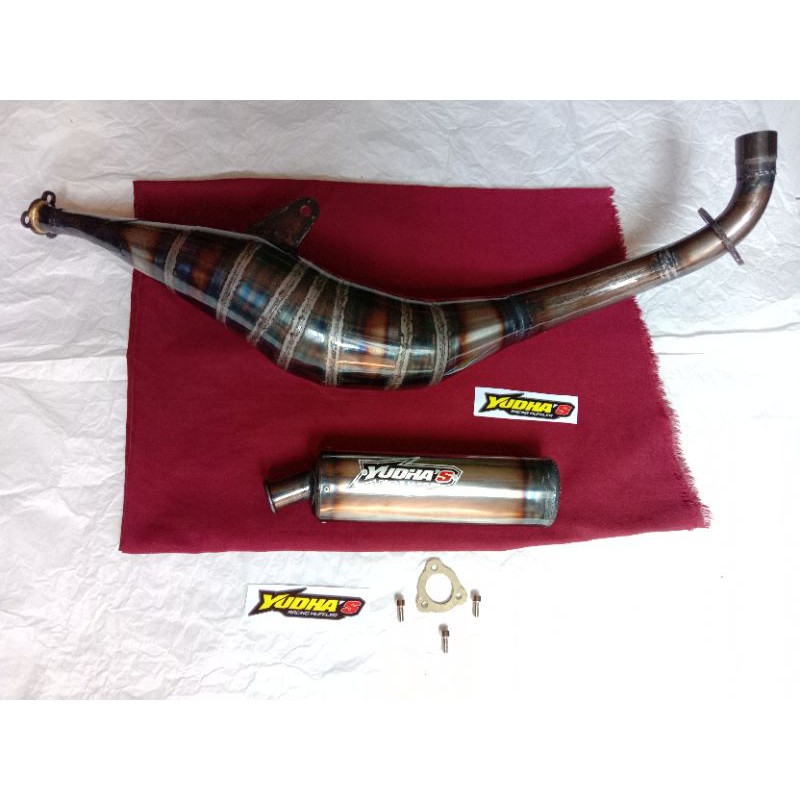 Knalpot standar racing Fiz r fizr force tipe kolong BM power murah suara garing bukan chan