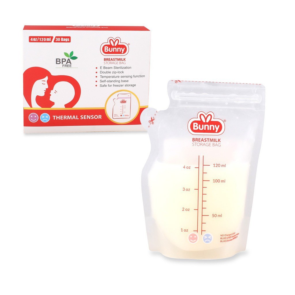 Lusty Bunny Breastmilk Storage 120ml Kantong Asi Lusty Bunny