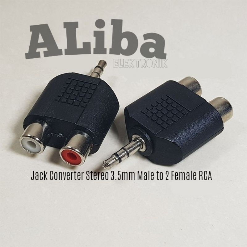 Jack Converter Stereo 3.5mm Male to 2 Female RCA / Converter Jack RCA