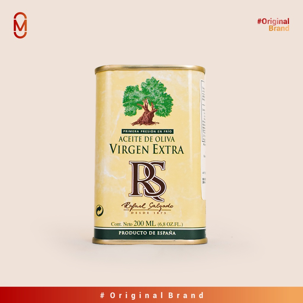 Minyak Zaitun RS 200 ML Extra Virgin | Olive Oil Rs Rafael Salgado Kaleng 200 ML Original