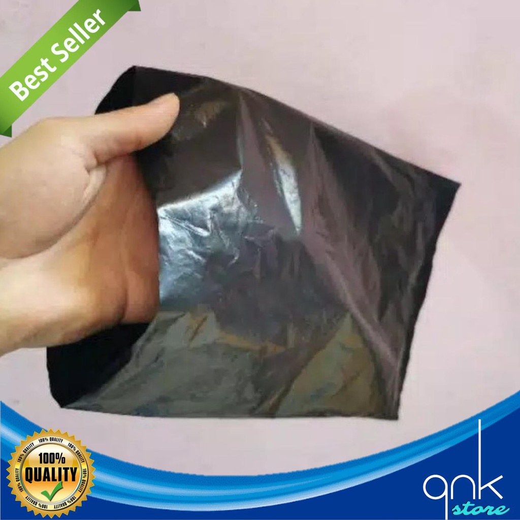 Plastik Packing HD 20cm x 30cm Hitam Tanpa Plong / Tanpa Perekat