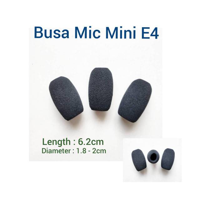 Busa spon mic foam cover mini kecil mik condenser podium conference