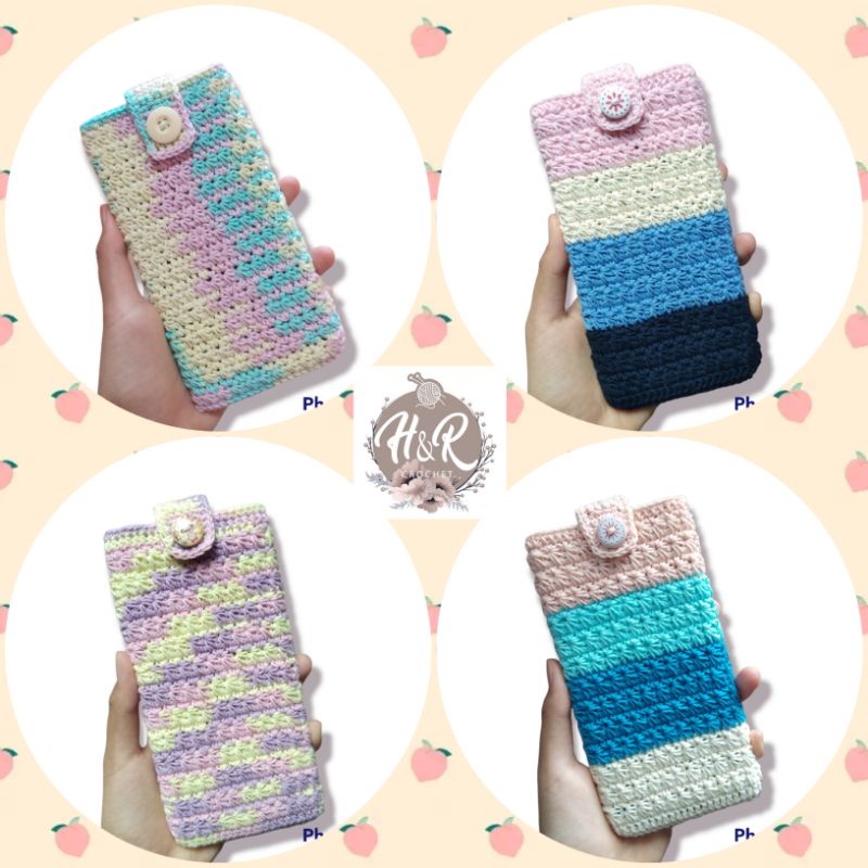 SARUNG HP RAJUT UNIK LUCU MURAH TAS RAJUT KECIL