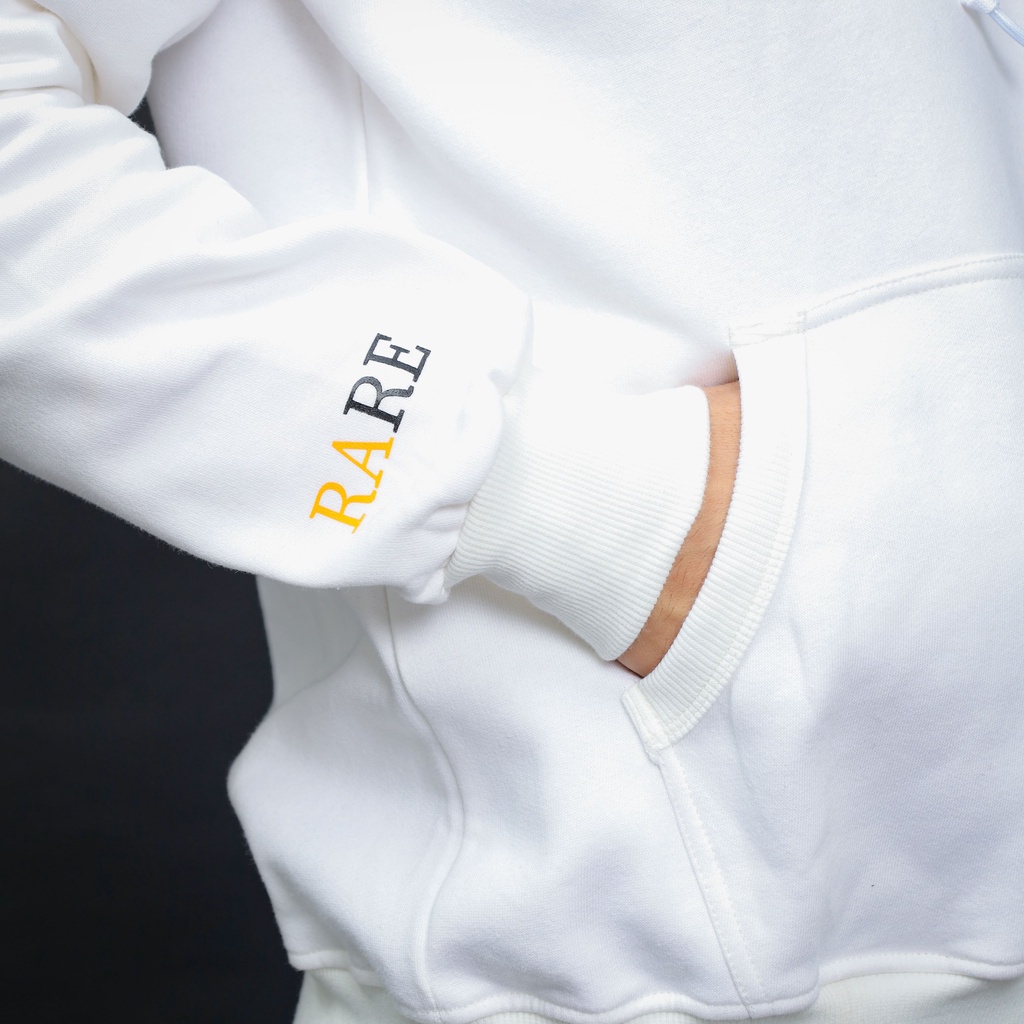 RKYND Hoodie Irena White - Sweater dengan penutup kepala Irena Putih