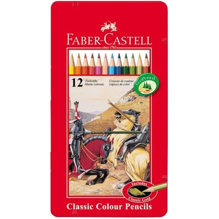 

(DISKON TERMURAH) Pensil Warna Faber Castell 12 Classic Kemasan Kaleng (Tin Case)