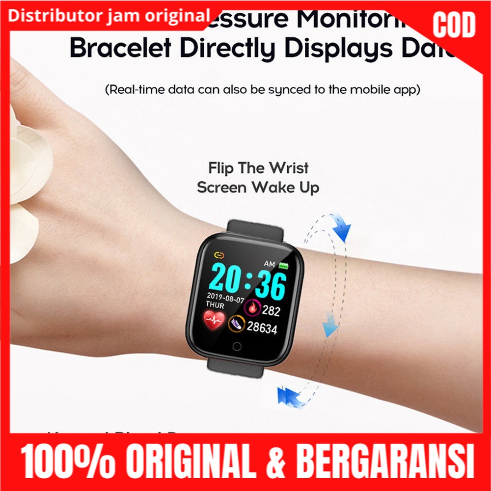 Jam Jm Tangan Tngan SKMEI Skimei Y68 Pria Wanita Digital Smartwatch Bluetooth Skemei Anti Air Ori