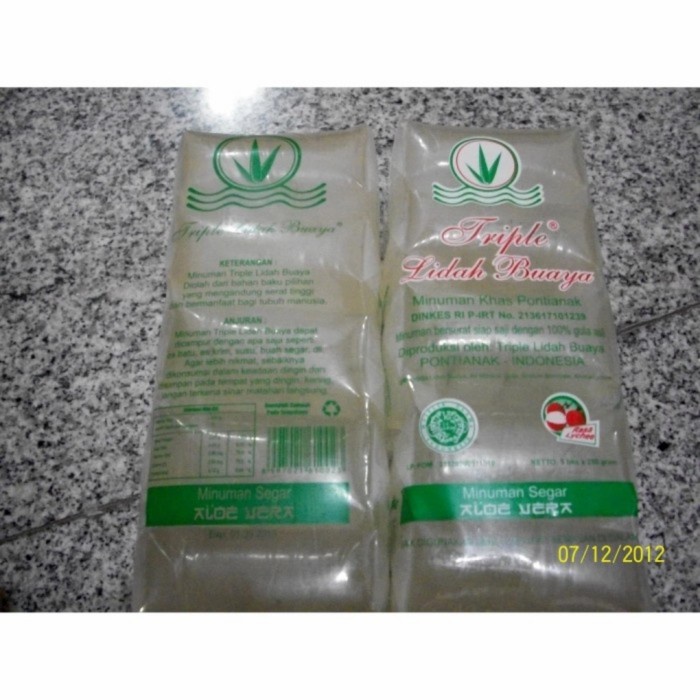 

Minuman Kesehatan TRIPLE Aloe Vera Khas Pontianak ( 5 X @250 ml ) (BERKUALITAS)
