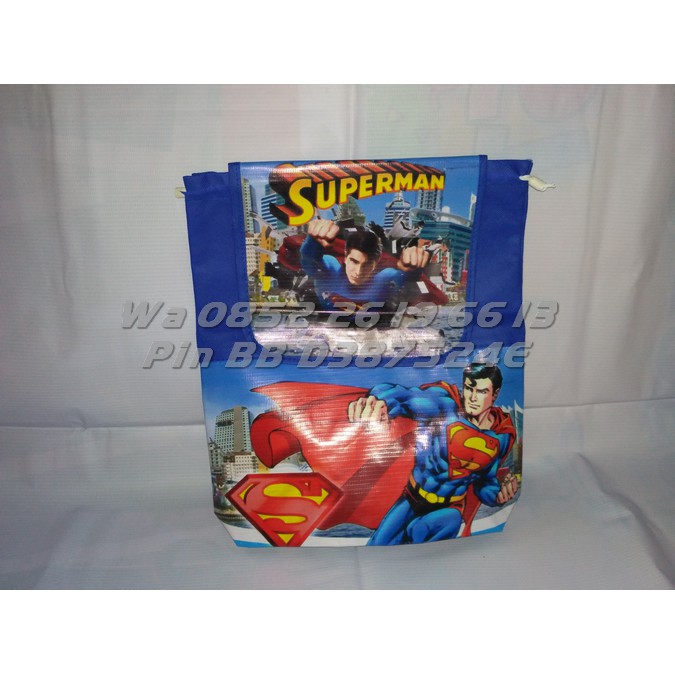 Tas Ultah Kartun SUPERMAN | Tas Ulang Tahun Anak SUPERMAN Model Ransel