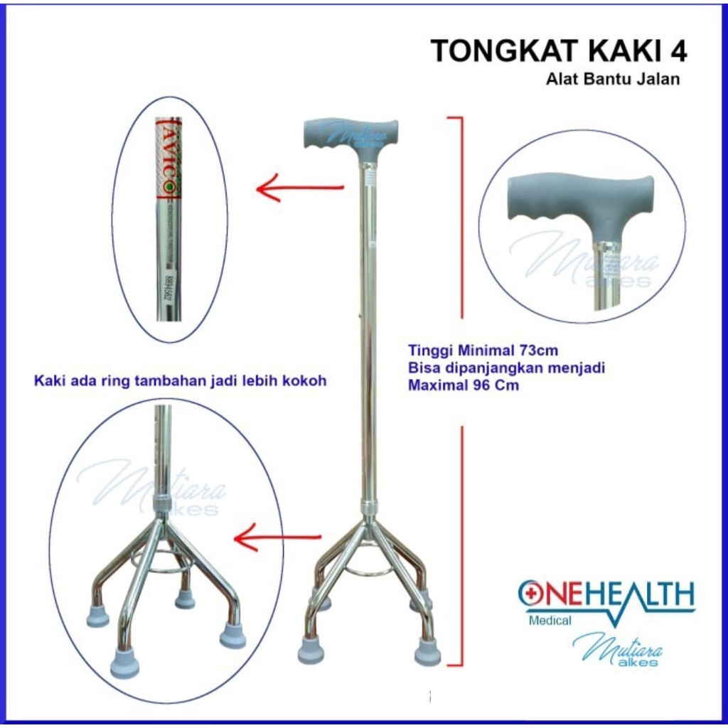 Tongkat Kaki 4, Alat bantu jalan ONEHEALTH