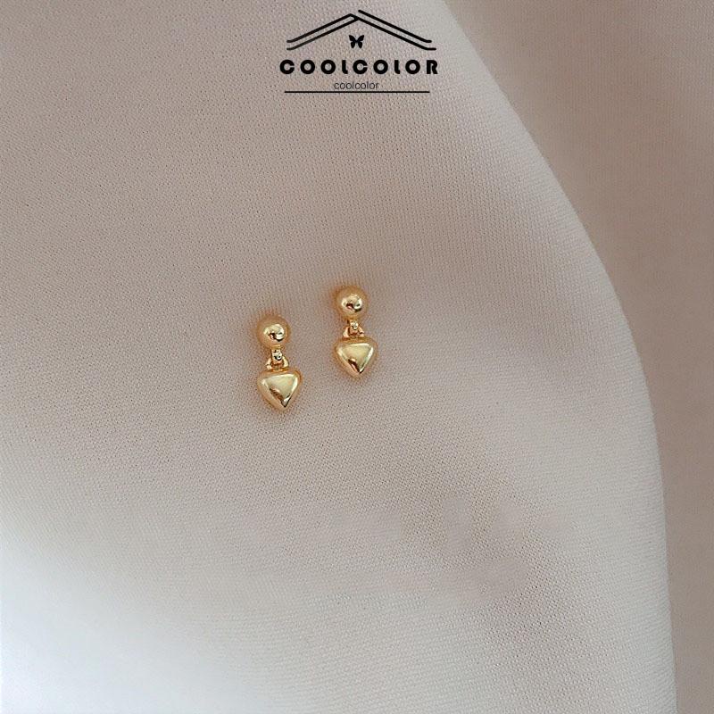 COD❤️1 pasang Anting Hati Kecil Wanita Aksesoris Fashion Mewah Korea Earrings panjang Dewasa Gaya Korea  Wanita Fashion Murah