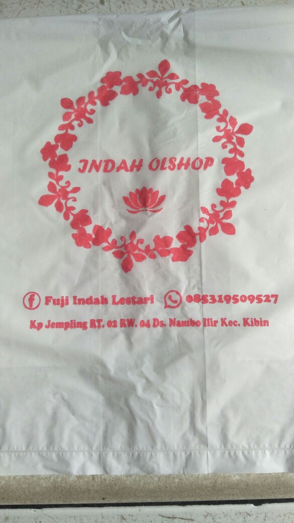 Paket Hemat 500 Pcs Plastik Kresek Sablon Ukuran 15x28