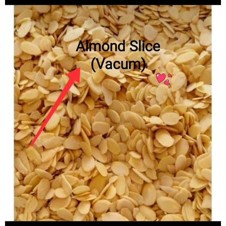 

Almond slice kacang almond Vaccum 100gr