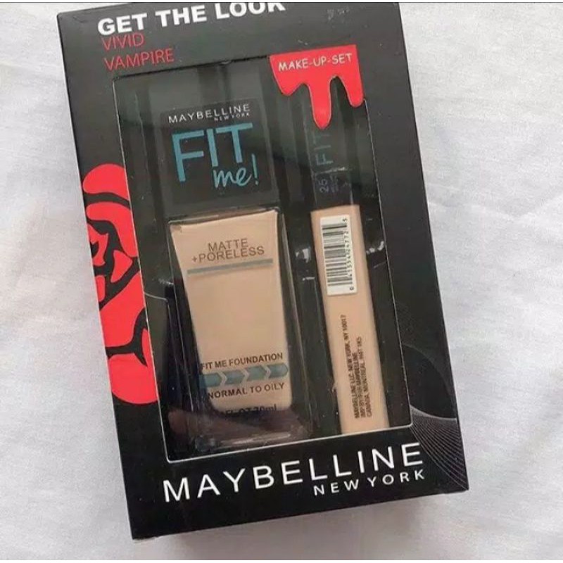 Maybelline Vivid Vampire + Fit Me + Poreless Maybelline 2in1 Foundation