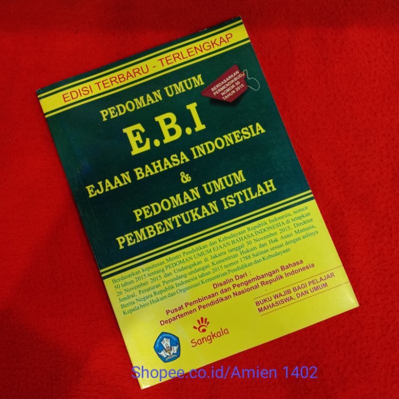 BUKU EBI & EYD EDISI TERBARU