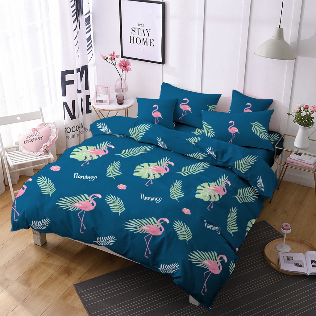 Sprei motif flamingo