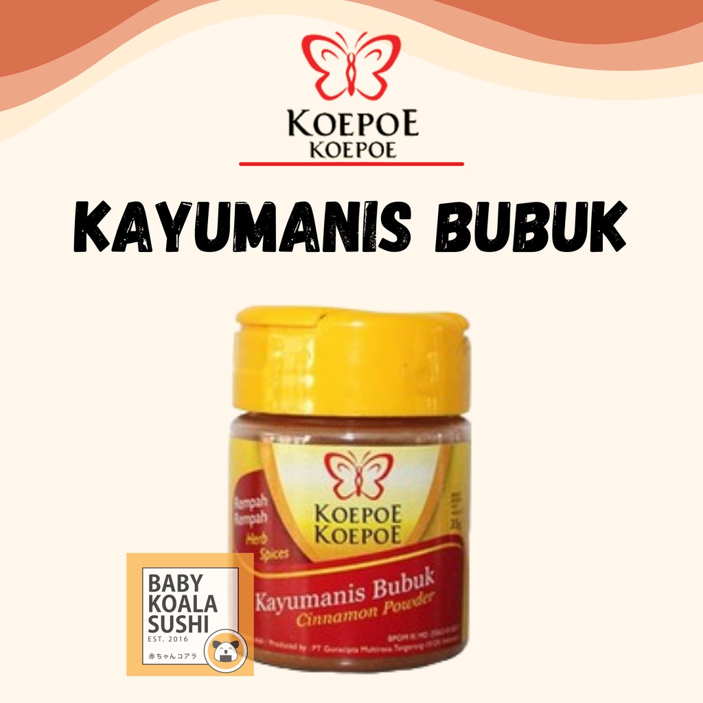 KOEPOE Kayumanis Bubuk 35 g Halal | Cinnamon Powder