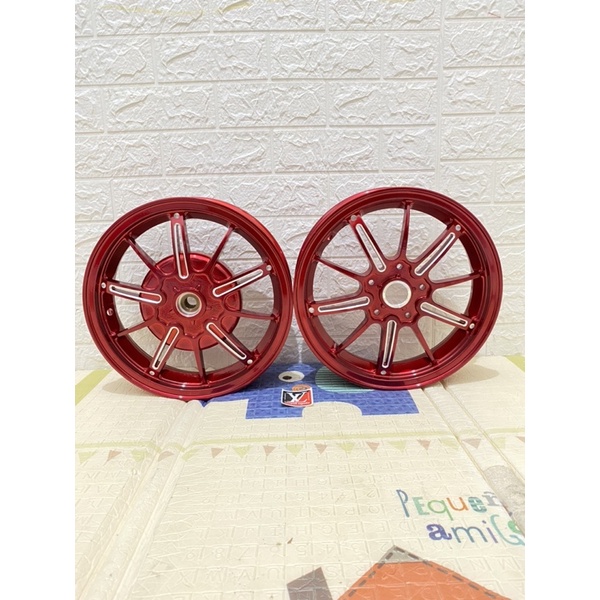 velg vespa sprint primavera model MK Drag - Red Candy