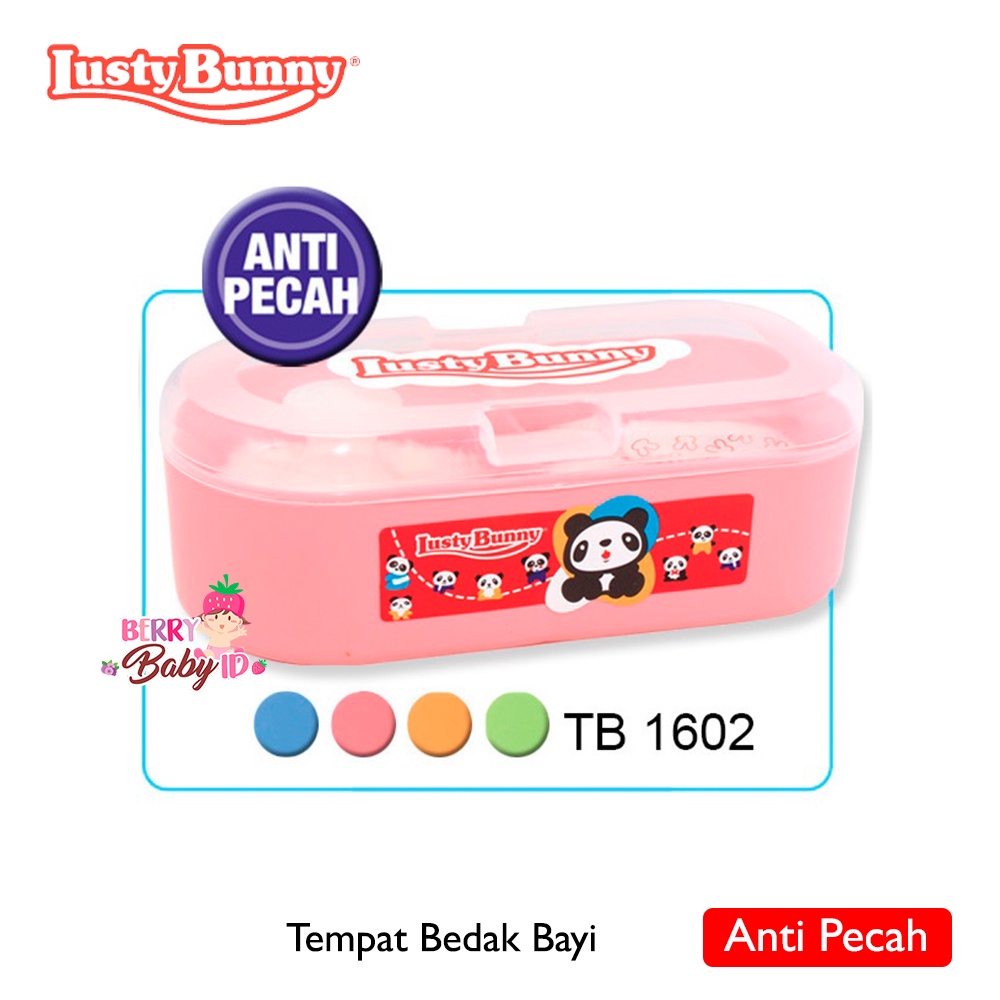 Lusty Bunny Tempat Bedak Bayi Kapsul Anti Pecah TB1602 Berry Mart