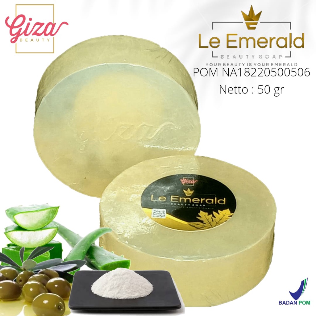 Sabun Le Emerald Giza Beauty Sabun Pemutih Wajah dan Badan