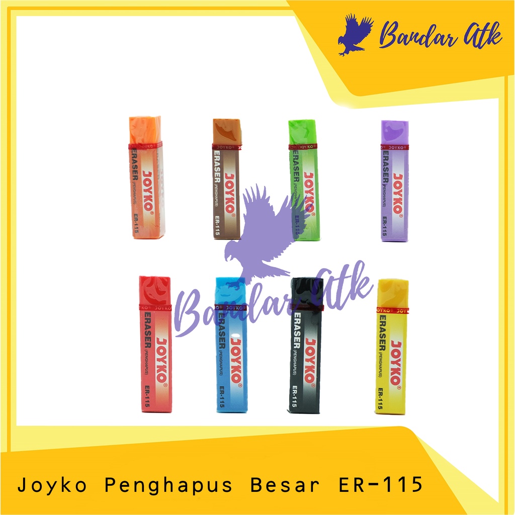 

JOYKO ER 115 Eraser Penghapus Pensil Warna Warni Besar [1 PCS]