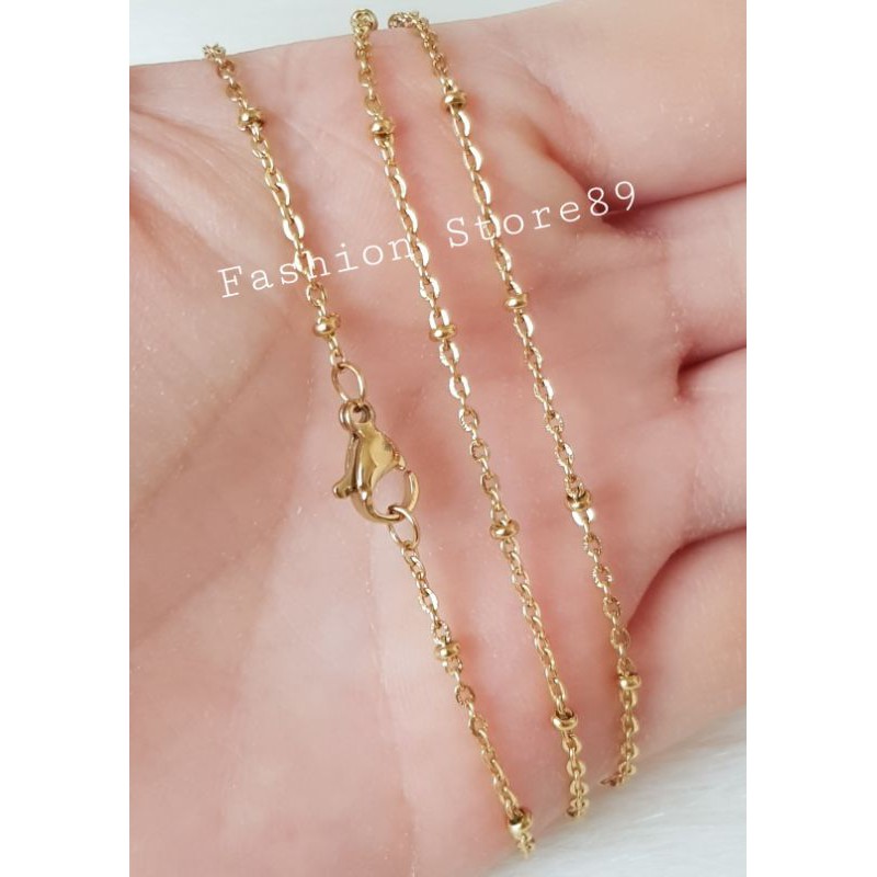 New Kalung Jedar Titanium gold Nuri Biji lada kalung titanium emas nuri biji lada kalung jedar impor