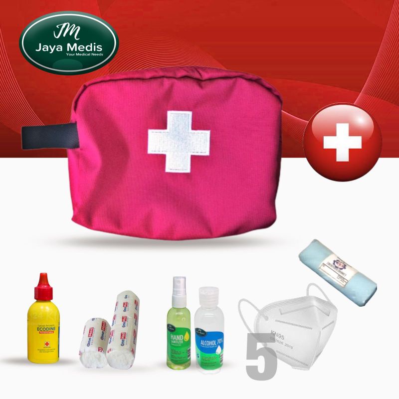 Paket First Aid Kit Traveling Premium ( Logo Bordir )