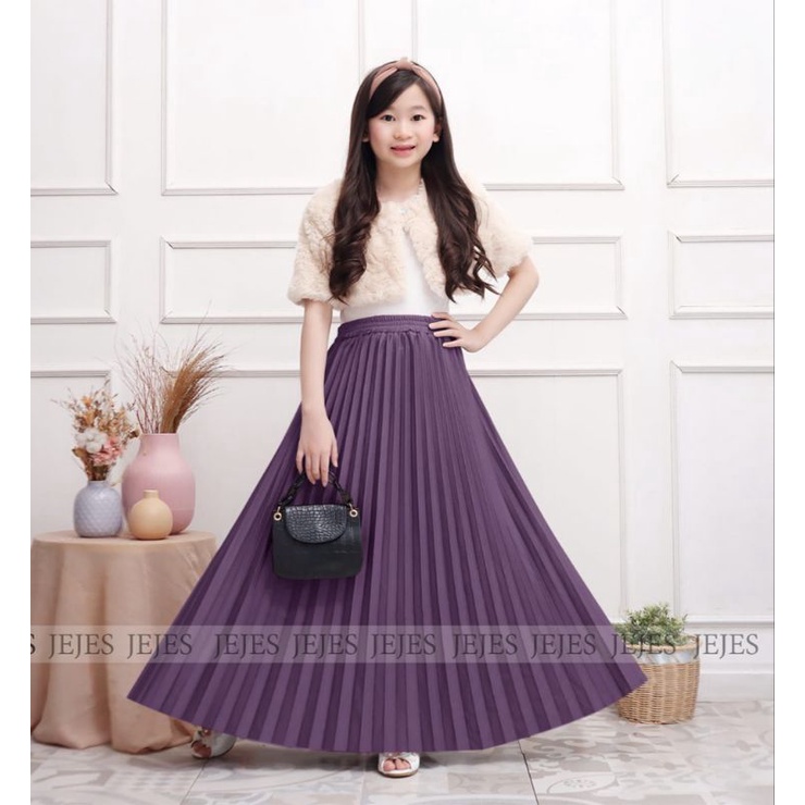 ROK PLISKET PREMIUM ANAK PEREMPUAN/ROK PLISKET ANAK PREMIUM USIA 11 SAMPAI 15 TAHUN