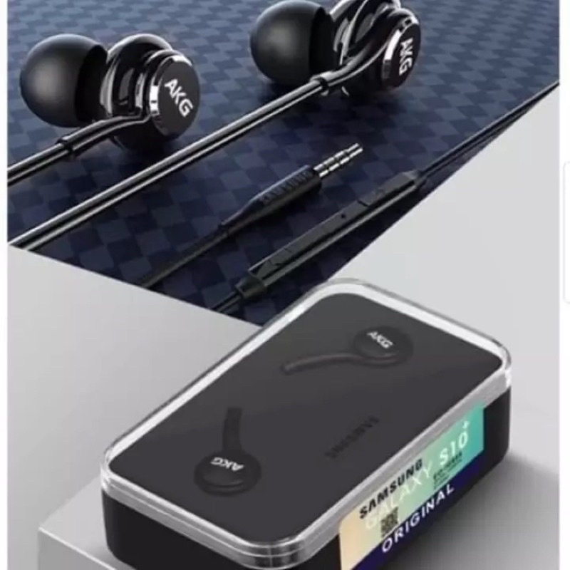 GROSIR HANDSFREE SAMSUNG AKG S10+ PACK KACA PREMIUM