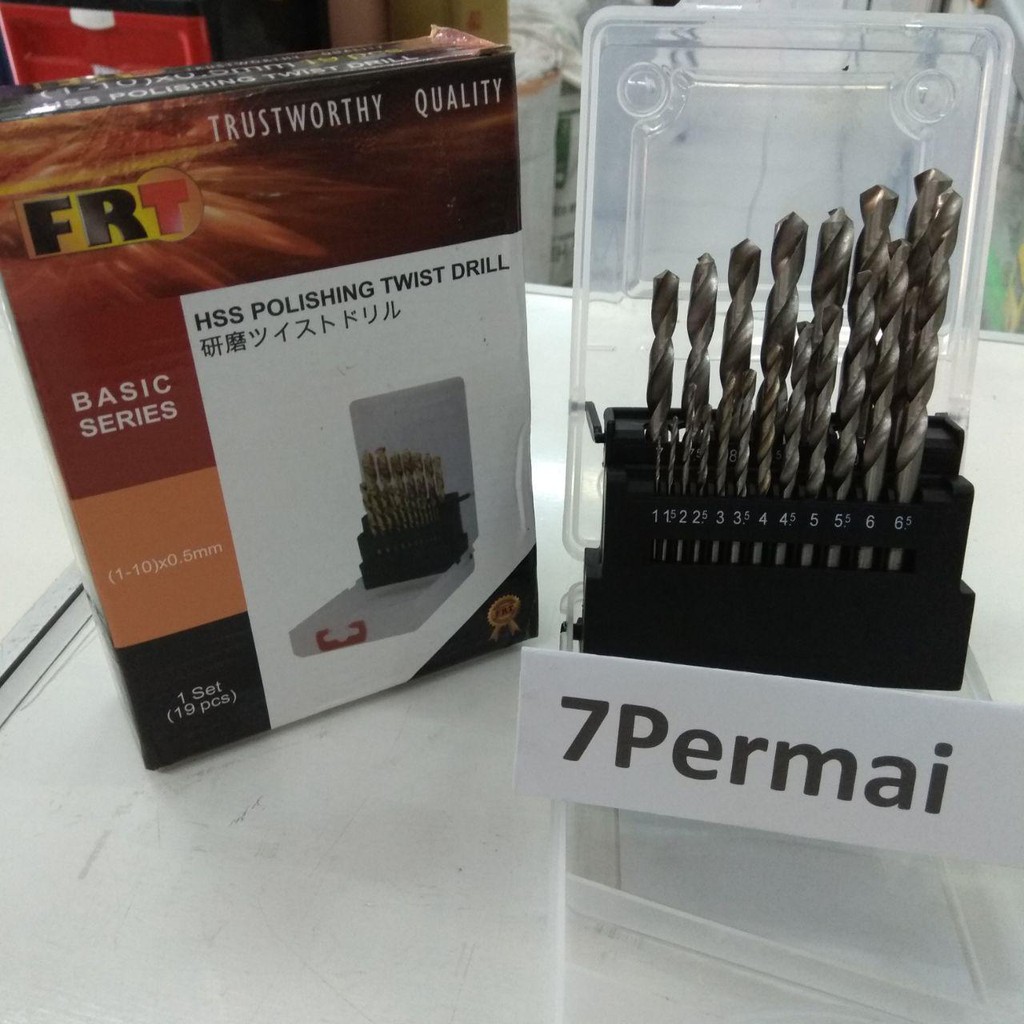 Mata Bor Besi Set 19pcs MATA BOR BESI / MATA BOR BESI SET / ALAT PERTUKANGAN MATA BOR BESI