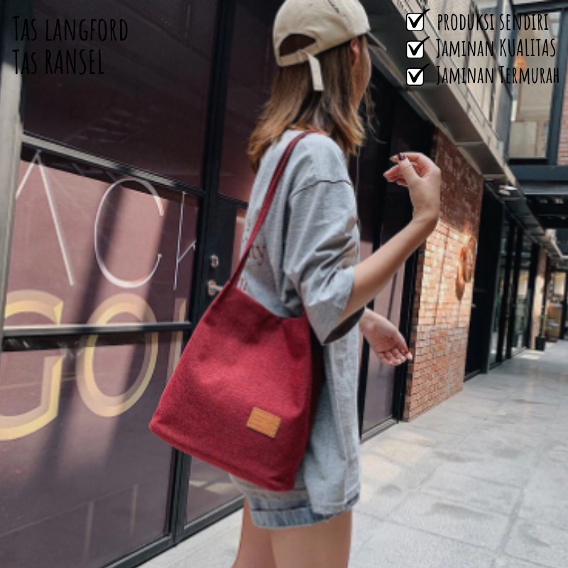 Tas Shoulder Messenger Bahu Korea Model Favorit Terbaru Murah Kekinian Bagus Waterproof Import Lokal Original Multifungsi Stylish Perempuan Wanita Cewek