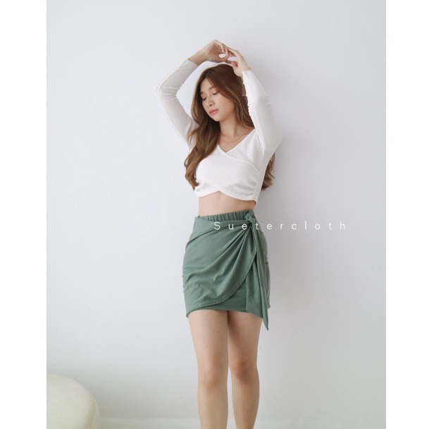 Sanly Wrap Skirt / Rok Wanita Premium-8
