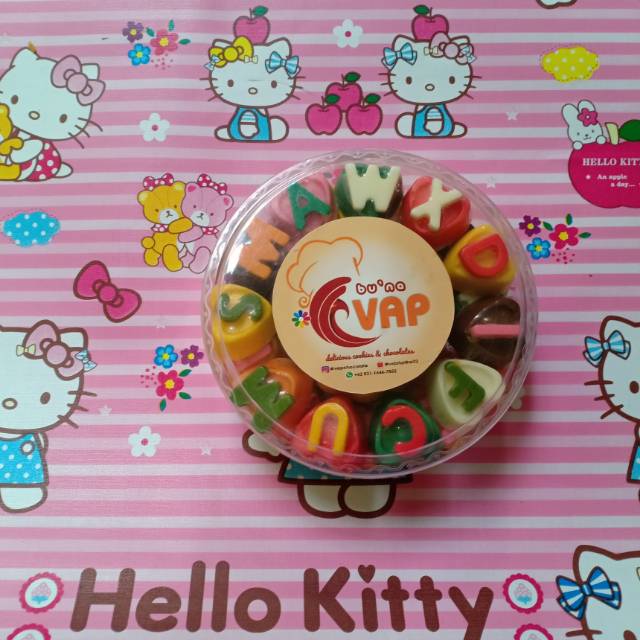 

Coklat huruf