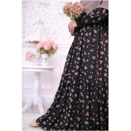 Ditsy Agustus Cirilla Black