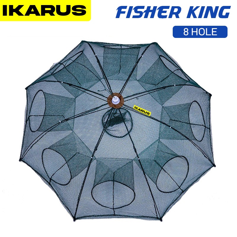 IKARUS Jaring Ikan 8 Lubang / Bubu Ikan / Perangkap Ikan 8 Hole