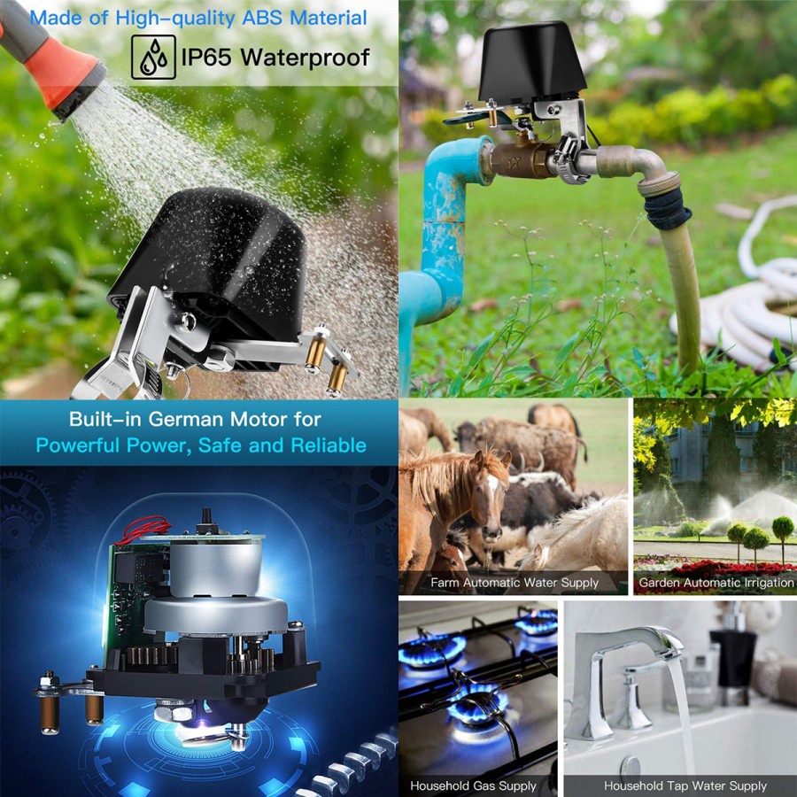 Tuya Smart Valve Stoper Klep Kran Pengatur Water &amp; Gas Controller