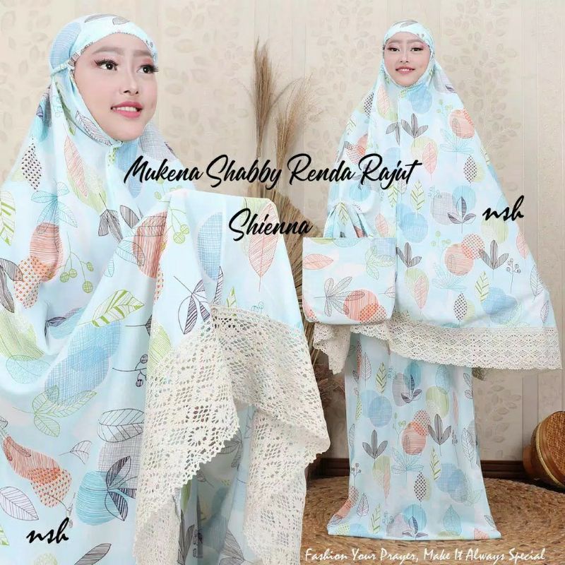 mukenah katun Jepang shabby