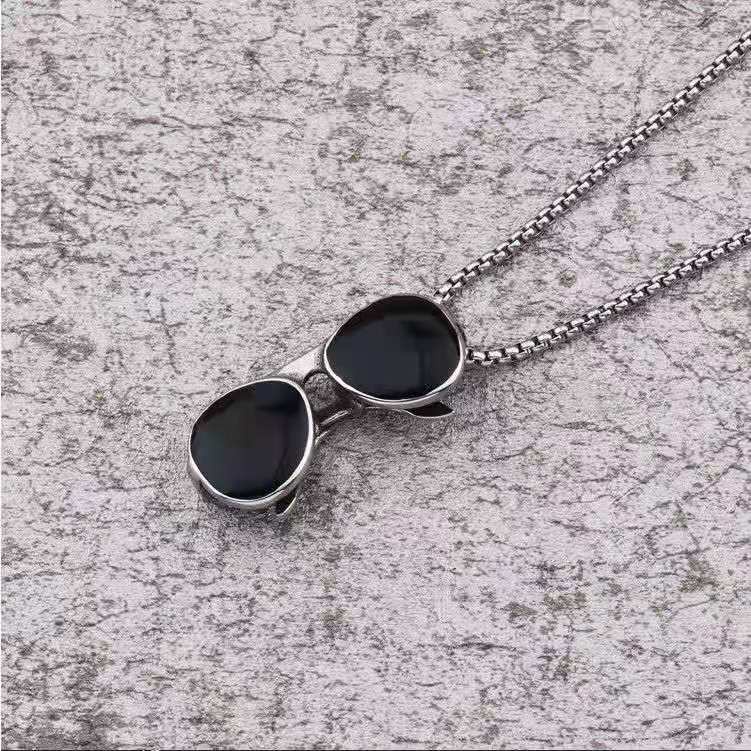 Kalung Rantai Bahan Titanium Steel Gaya Hip Hop Untuk Pria Dan Wanita