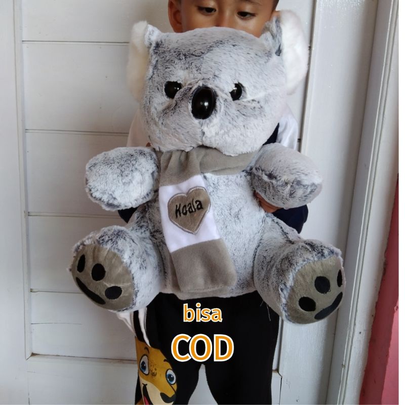 BONEKA KOALA SYAL RUMPUT DUDUK BESAR MAINAN BINATANG KARAKTER