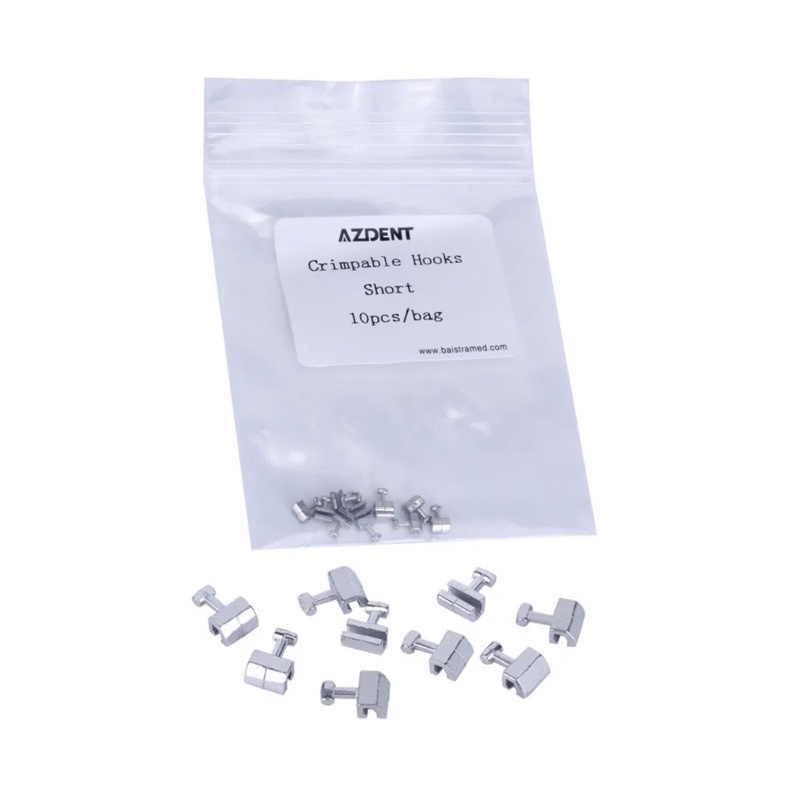 BEHELLDENTAL DENTAL SLIDING CRIMPABLE HOOK ORTHO SHORT LONG - Crimpables Hook Antena Kecil Orthodontic 2mm 3mm - Orthodontics Behel Bracket Braces Kawat Gigi Original ANTI KARAT