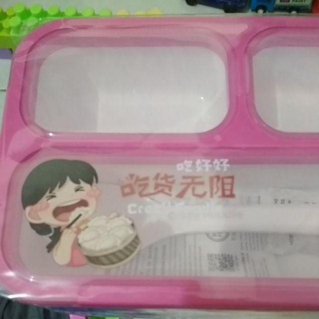 Yooyee Mini Sekat 3/ Lunch Box Sekat 3 Mini / Yooye Yoyee Mini Yooyee 606 F1