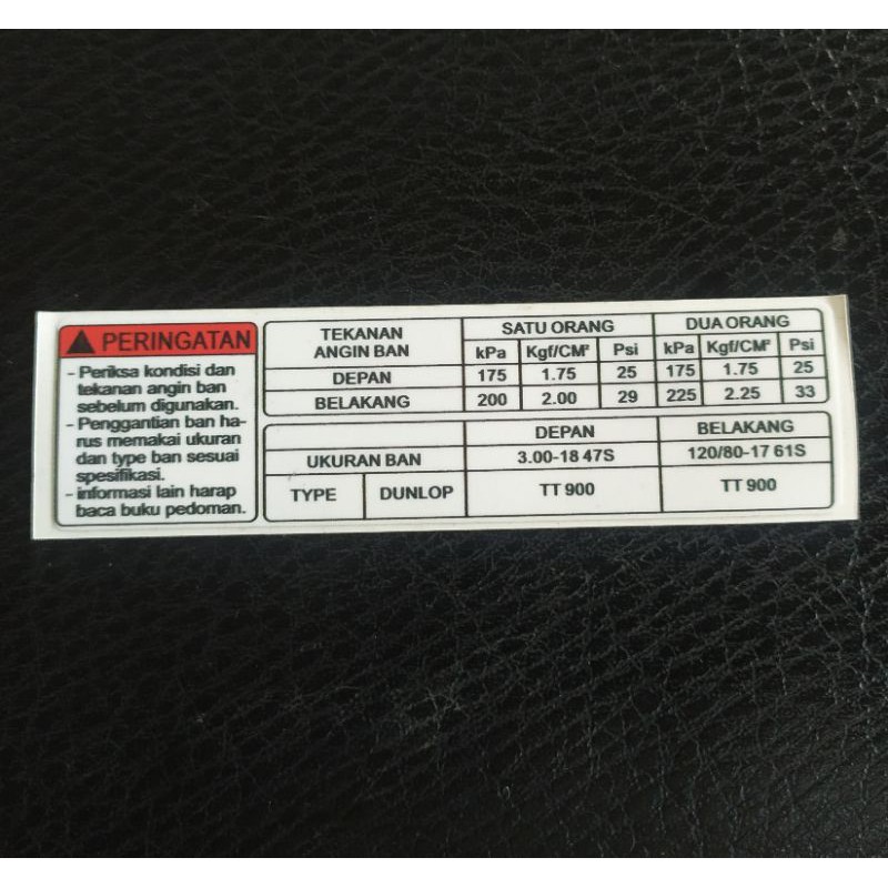 stiker tutup rantai thunder 250 cc