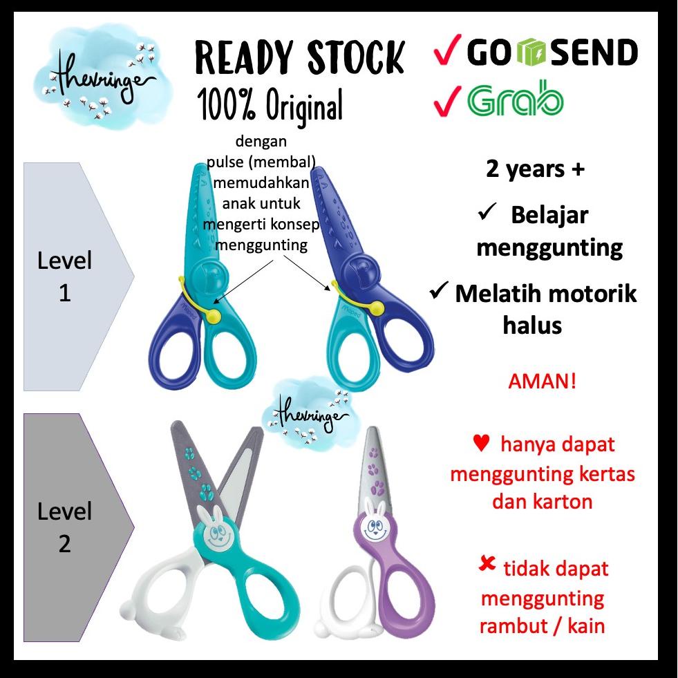 

[KODE PRODUK KSV5345] Maped Safety Scissors Belajar Gunting Anak 2 Tahun Kidi Cut Kidi Pulse Vivo 3D Menggunting