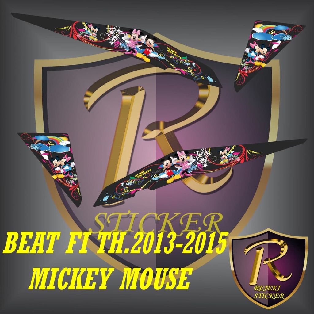 sticker striping beat fi lama striping beat fi 2013 beat fi 2014 beat fi 2015 mickey mouse keren