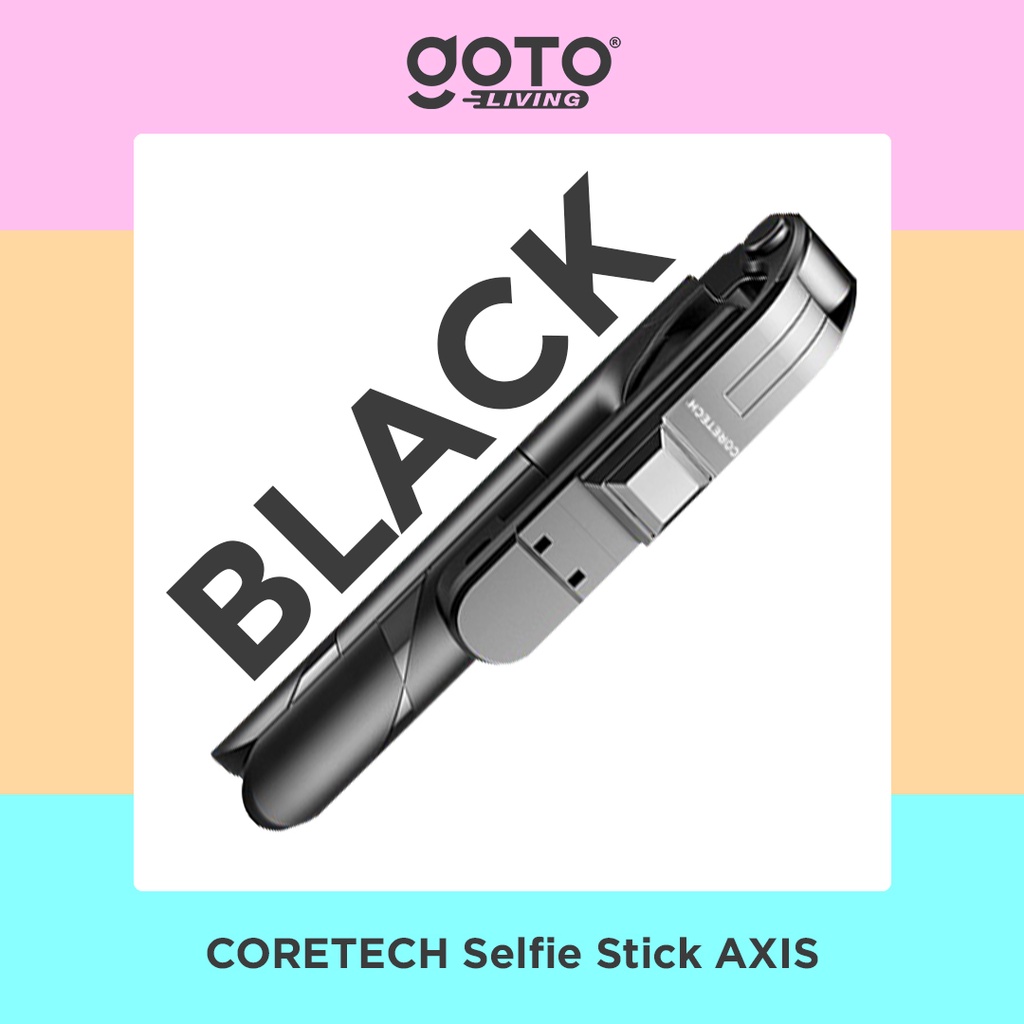 Goto Coretech Axis Tripod Tongsis Bluetooth Remot Selfie Stick Led Flash
