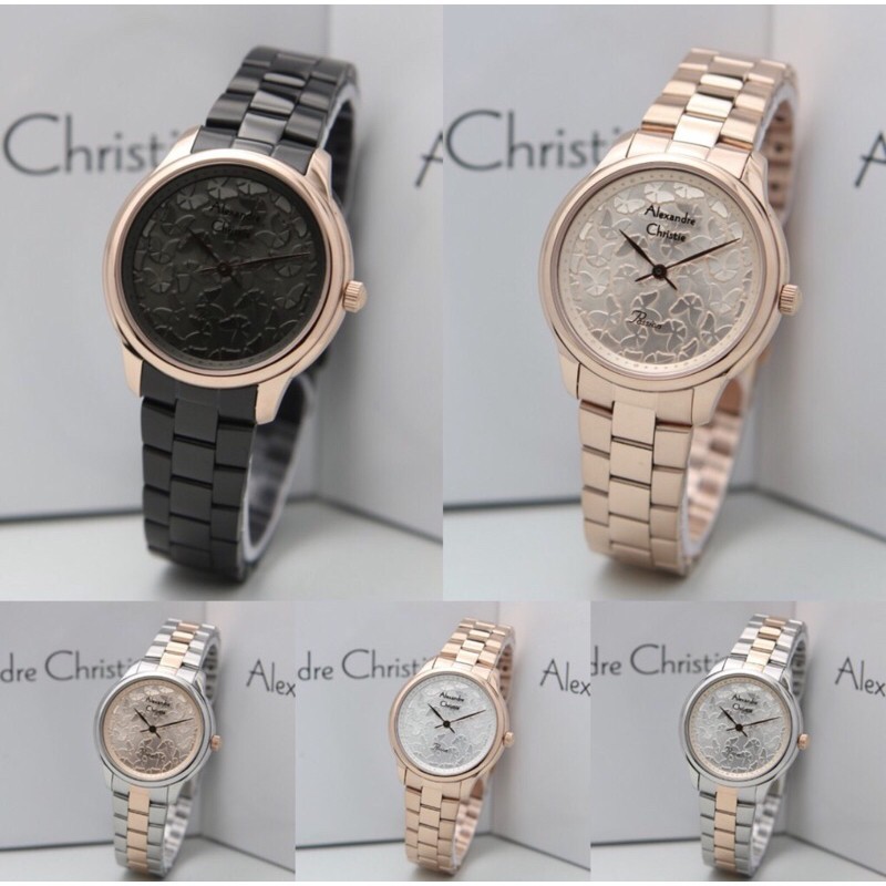 [Free Baterai] JAM TANGAN WANITA ALEXANDRE CHRISTIE AC 2891 ORIGINAL GARANSI RESMI 1 TAHUN