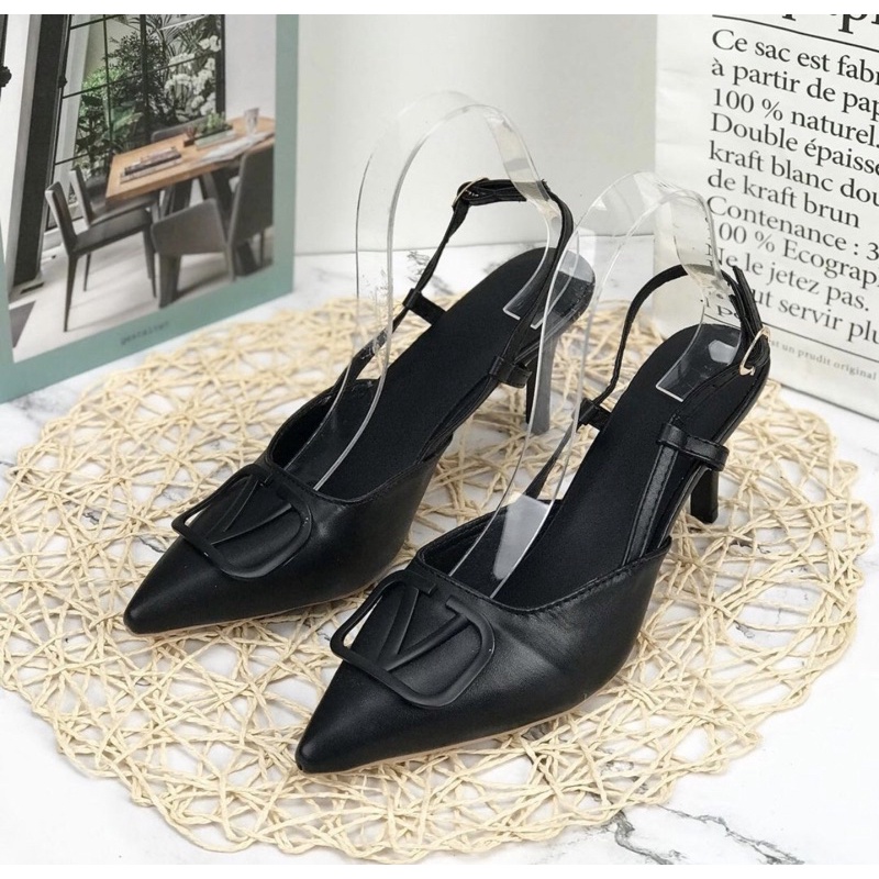 heels H605(8cm) R603 ((5cm)sendal sepatu wanita import realpict