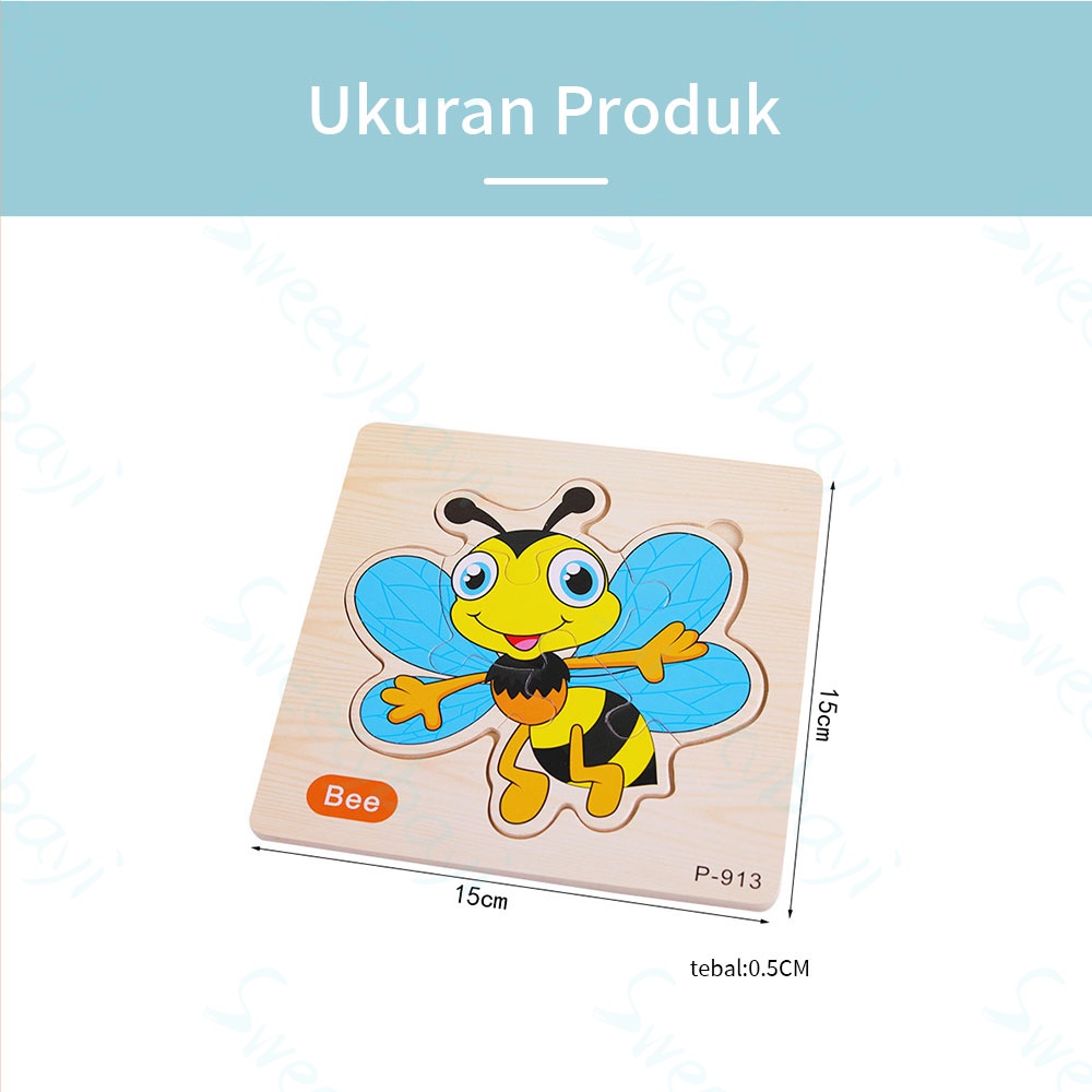 Sweetybayi Mainan Edukasi Jigsaw Puzzle / Puzzle Kayu Anak