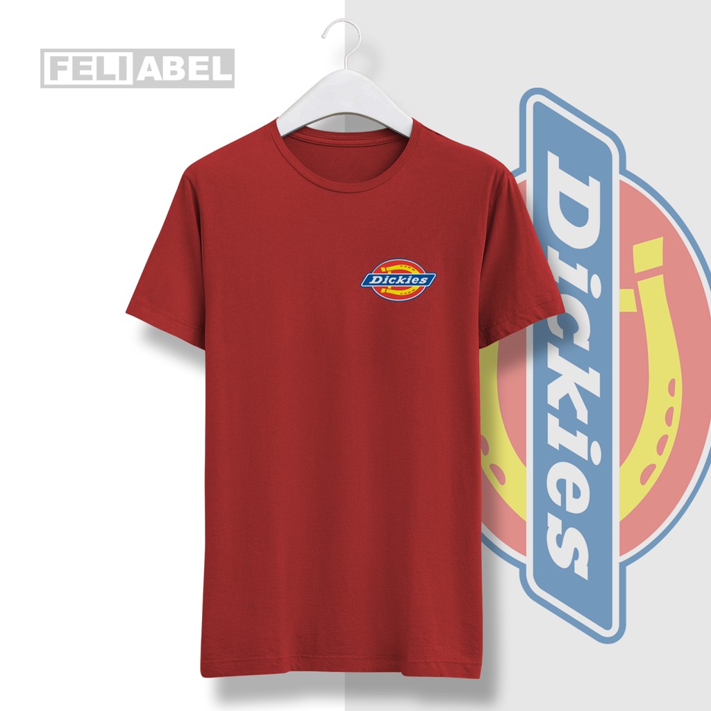 Kaos Dickies Logo Dada | Baju Katun 30s Distro | Tee Pocket